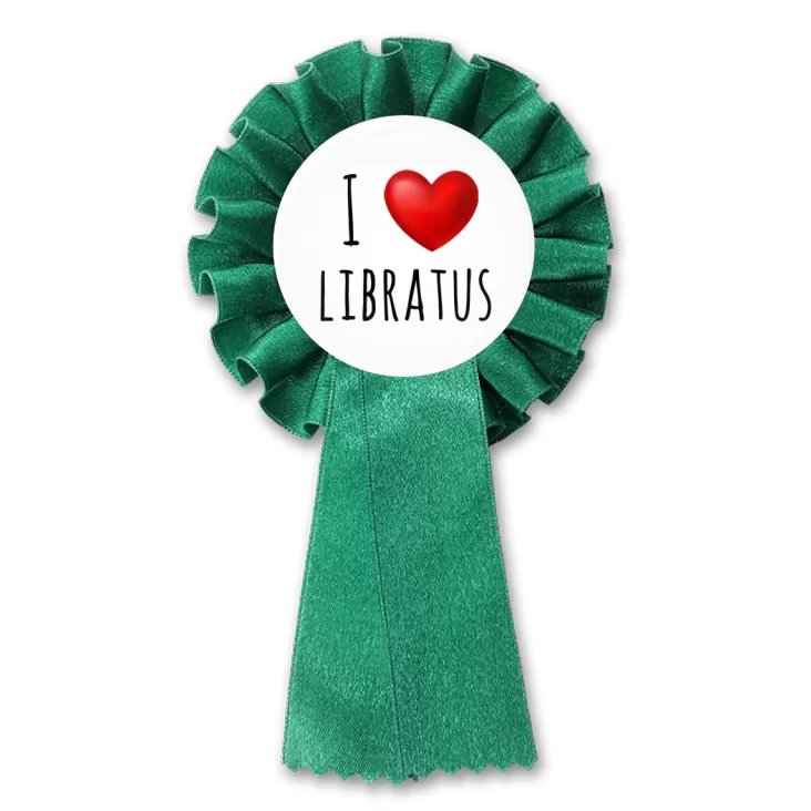 przypinka kotylion I love Libratus