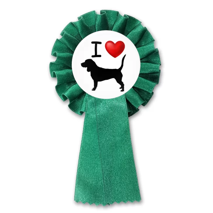 przypinka kotylion I love beagle