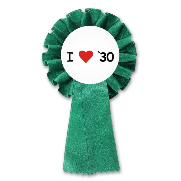 przypinka kotylion I love `30