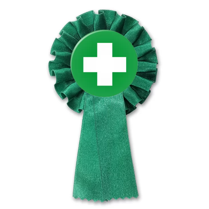 przypinka kotylion Krzyż