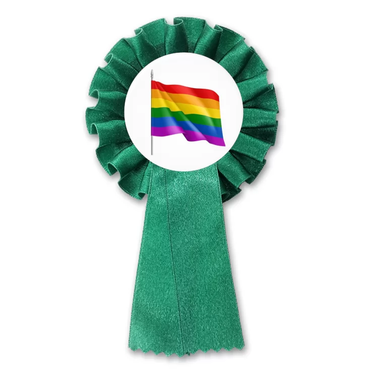 przypinka kotylion LGBT flaga tęczowa