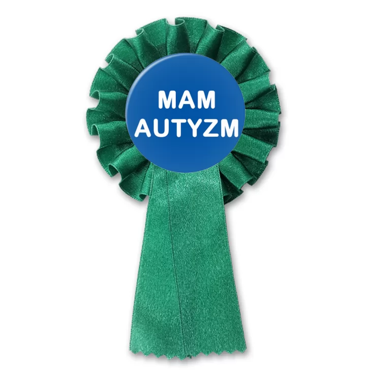przypinka kotylion Mam autyzm
