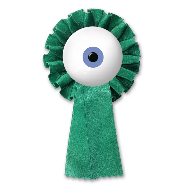 przypinka kotylion Oko