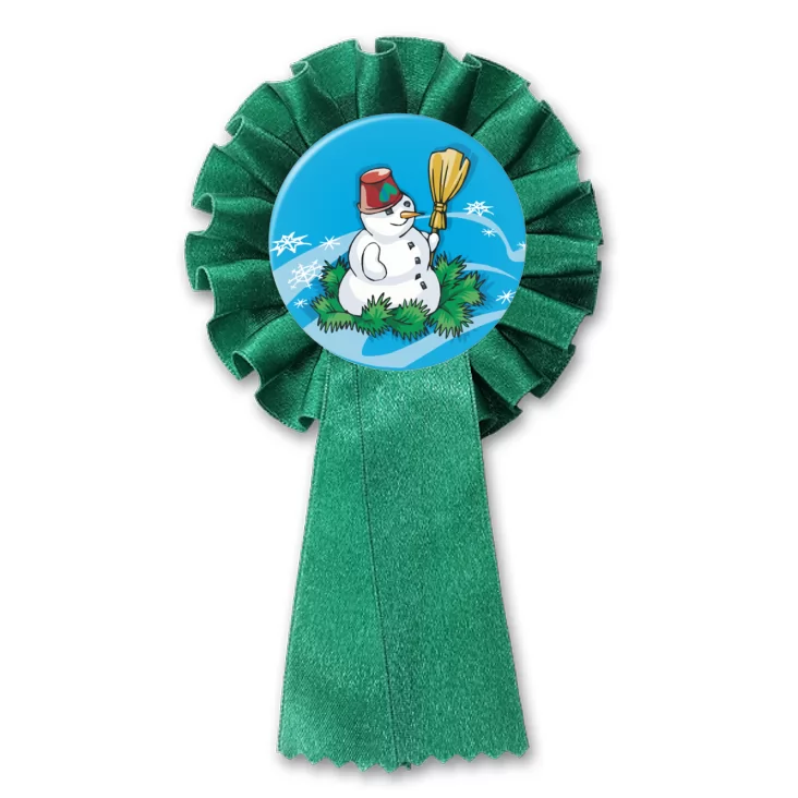 przypinka kotylion Bałwan
