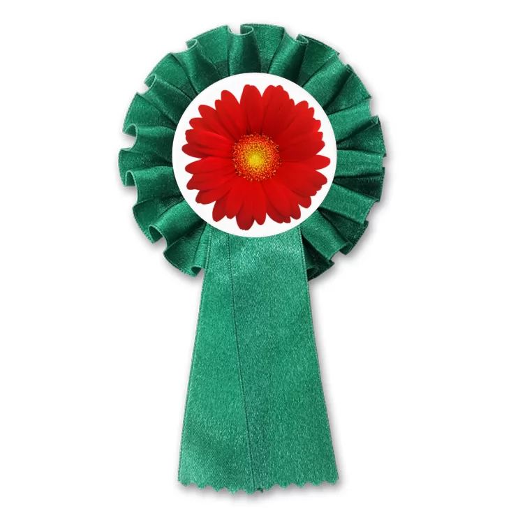 przypinka kotylion Gerbera czerwona