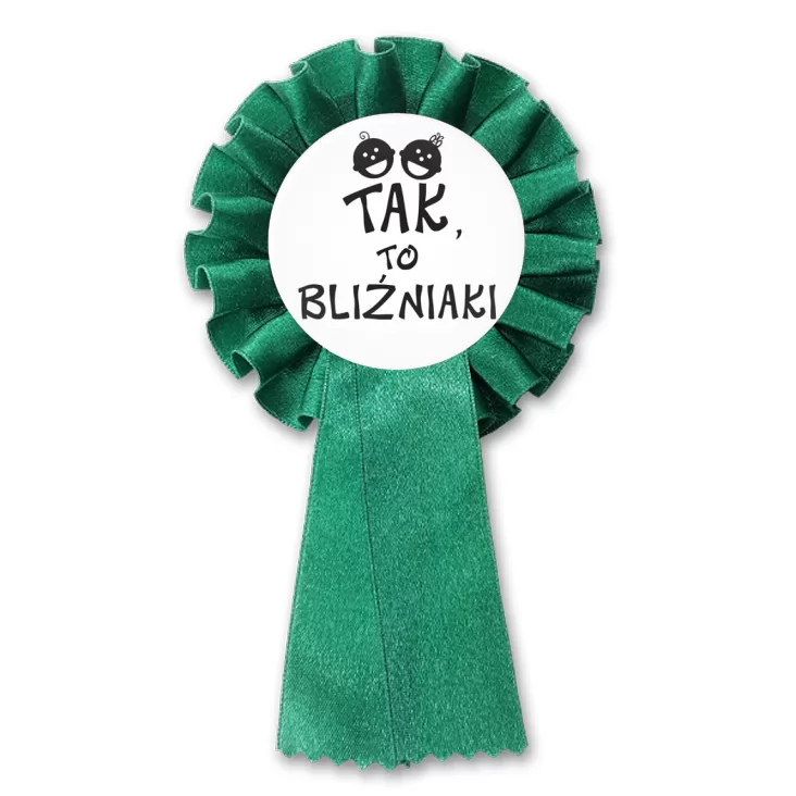 przypinka kotylion Tak, to bliźniaki