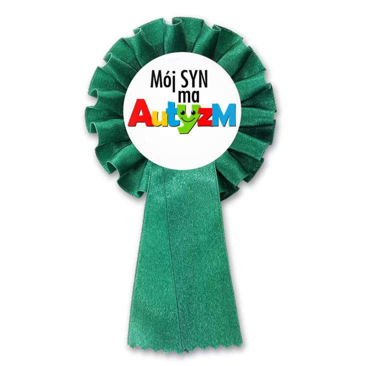 przypinka kotylion Mój syn ma autyzm