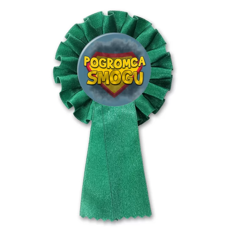 przypinka kotylion Pogromca smogu