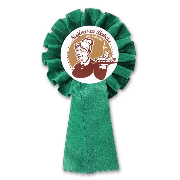 przypinka kotylion Najlepsza Babcia na świecie