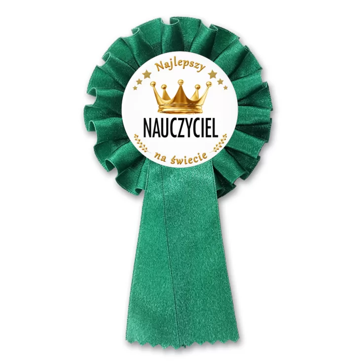 przypinka kotylion Najlepszy Nauczyciel Dzień Nauczyciela