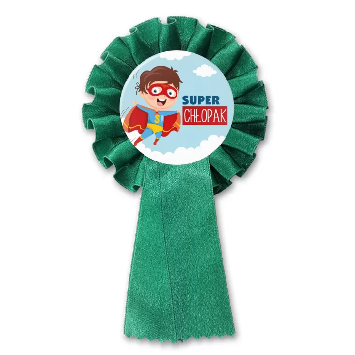 przypinka kotylion Super chłopak w locie Dzień Chłopaka