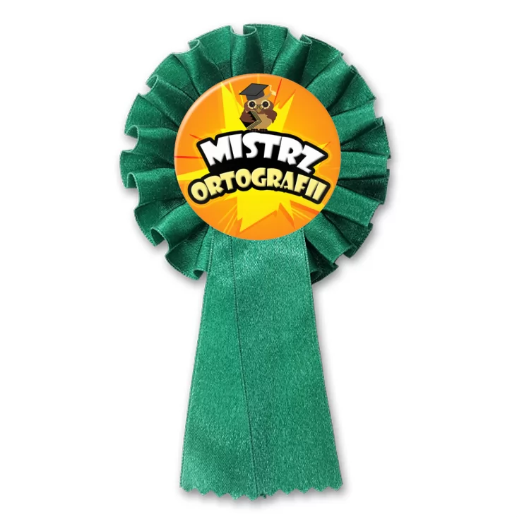 przypinka kotylion Mistrz ortografii