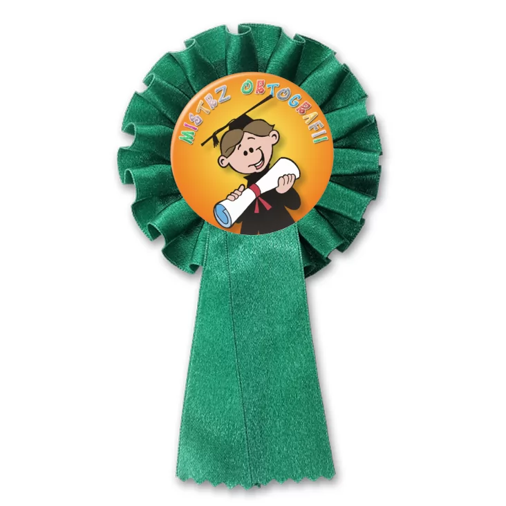 przypinka kotylion Mistrz Ortografii