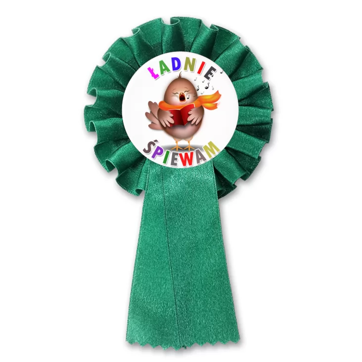 przypinka kotylion Ładnie śpiewam