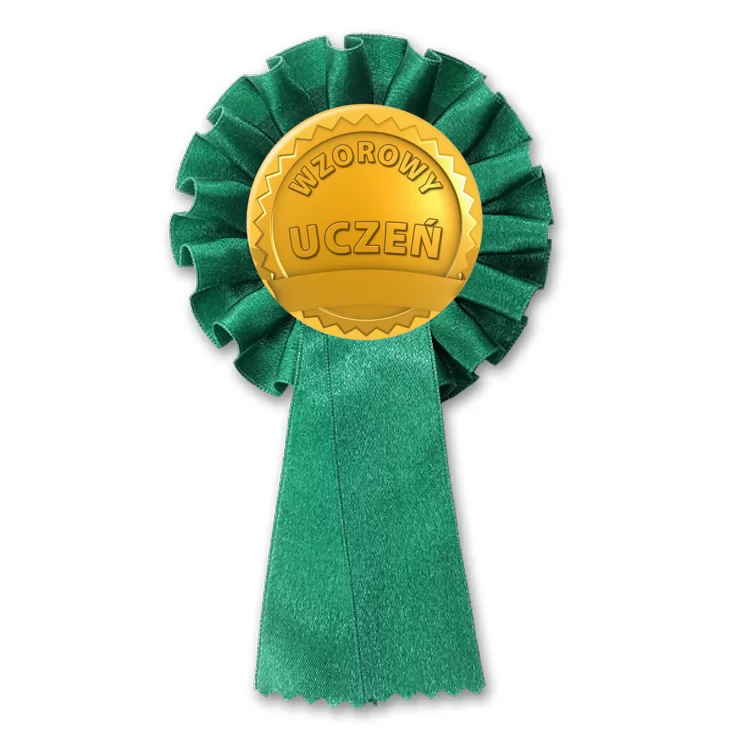 przypinka kotylion Wzorowy uczeń