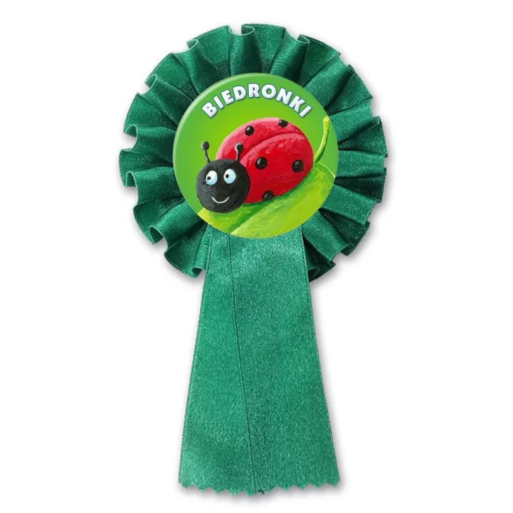 przypinka kotylion Biedronki