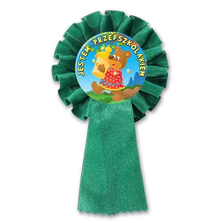 przypinka kotylion Jestem przedszkolakiem - Misie