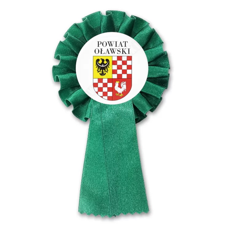 przypinka kotylion Powiat Oławski
