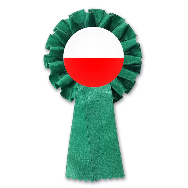 przypinka kotylion Polska biało-czerwona flaga