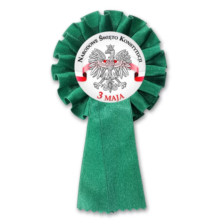 przypinka kotylion 3 maja Narodowe Święto Konstytucji wstęga