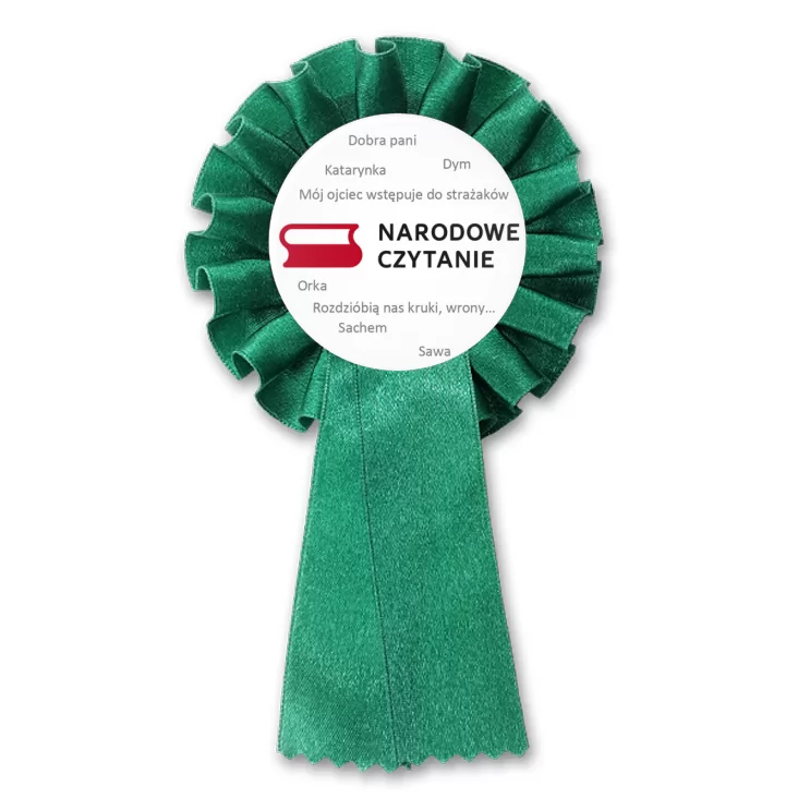 przypinka kotylion Narodowe czytanie