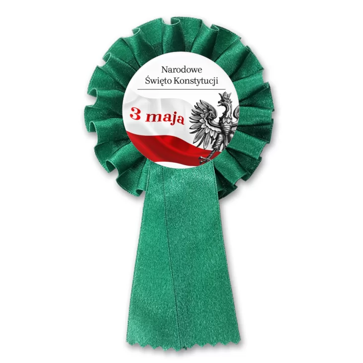 przypinka kotylion Narodowe Święto Konstytucji 3 maja flaga z orzełkiem