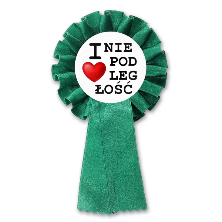 przypinka kotylion I love Niepodległość