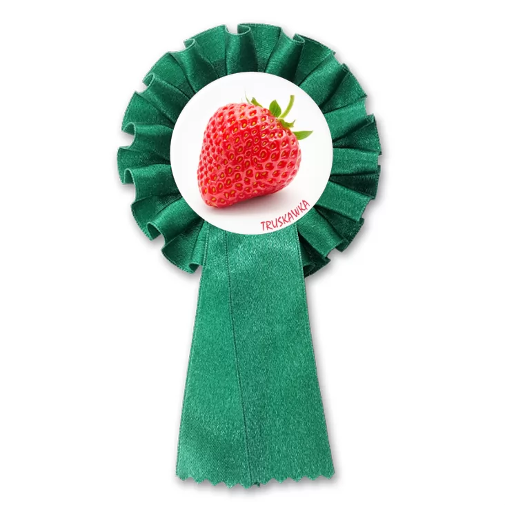 przypinka kotylion Truskawka