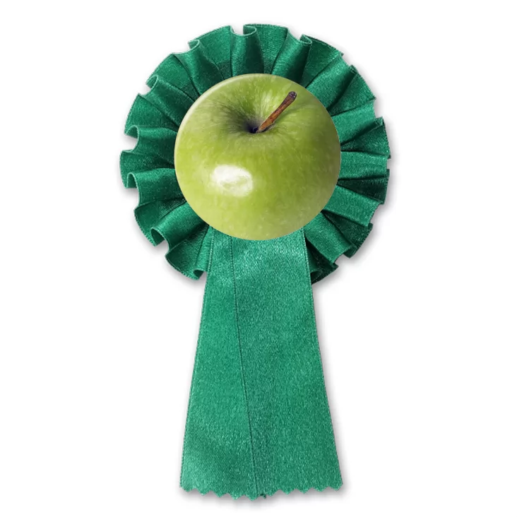 przypinka kotylion Jabłko zielone