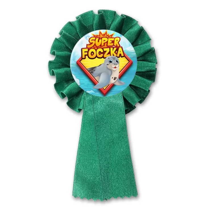 przypinka kotylion Super foczka