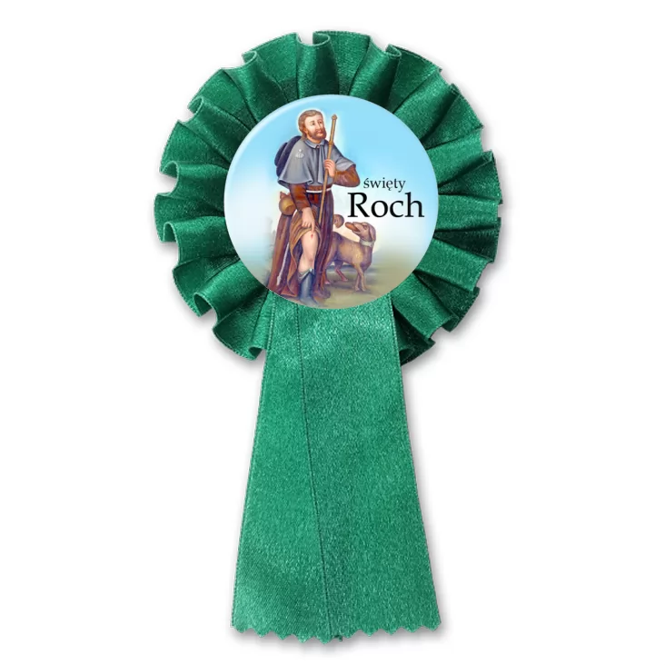 przypinka kotylion Patron święty Roch