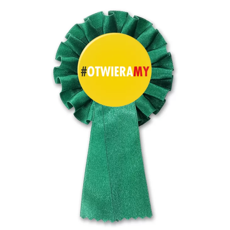 przypinka kotylion Otwieramy