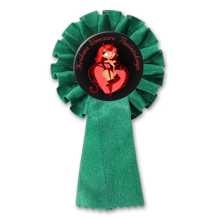 przypinka kotylion Królowa Wieczoru Panieńskiego