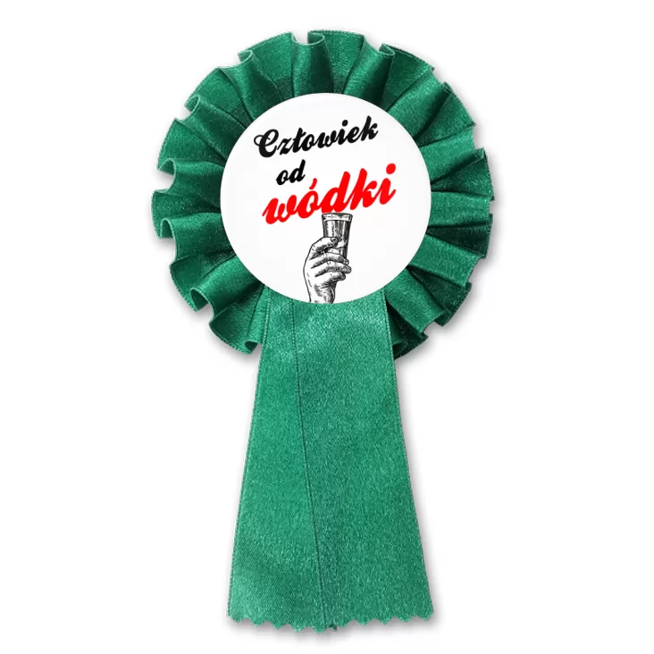 przypinka kotylion Człowiek od wódki