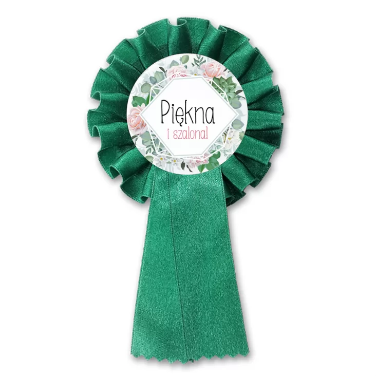 przypinka kotylion Piękna i szalona