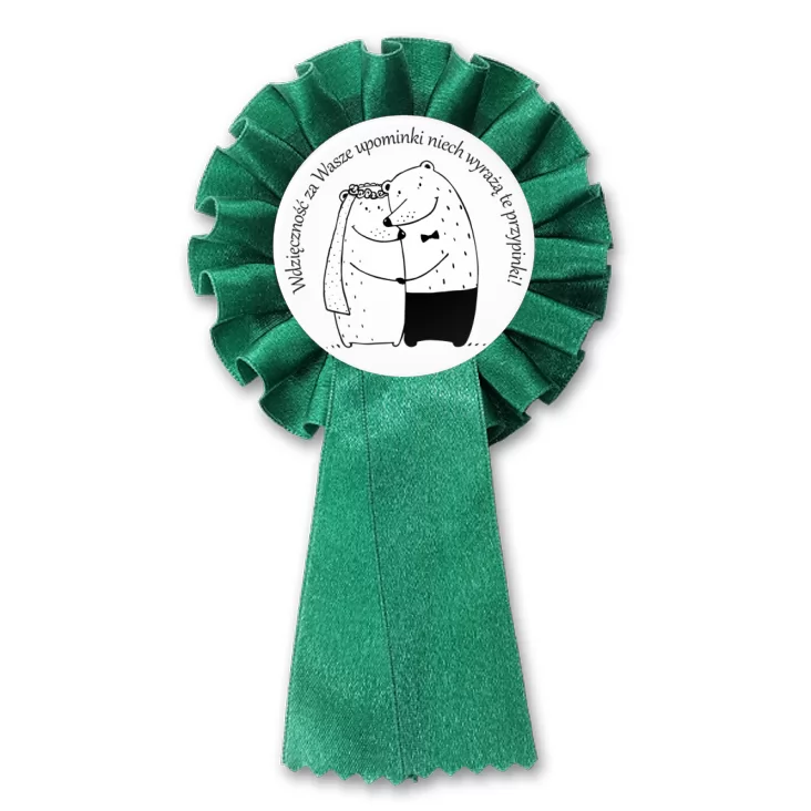 przypinka kotylion Podziękowanie