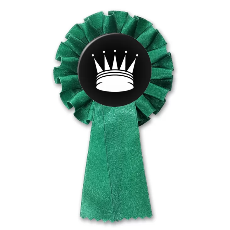 przypinka kotylion Szachy Hetman Czarny