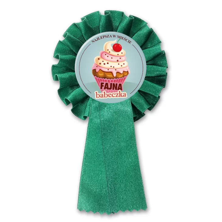 przypinka kotylion Fajna babeczka