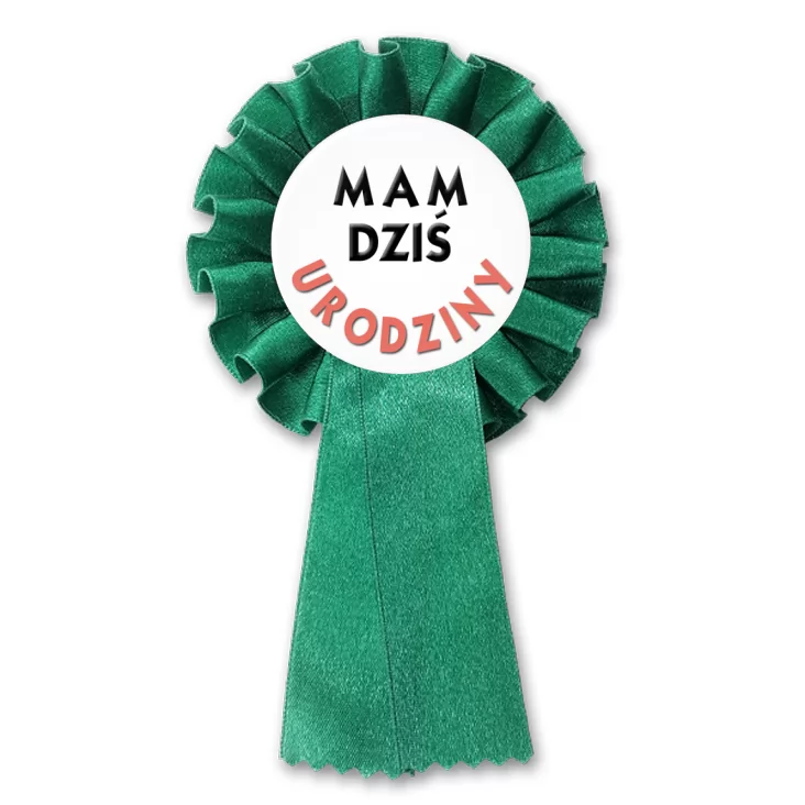 przypinka kotylion Mam dziś urodziny
