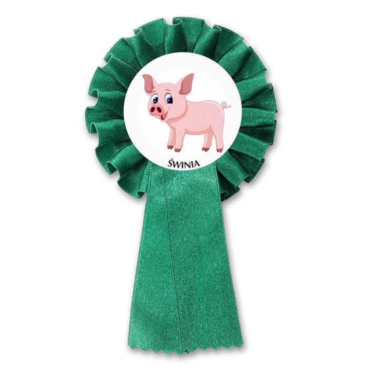przypinka kotylion Świnia