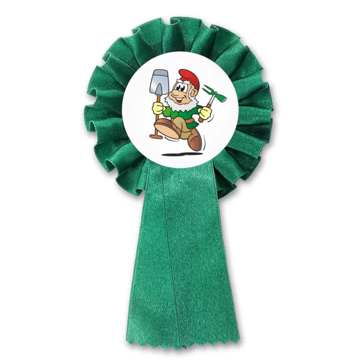 przypinka kotylion Krasnal z łopatą