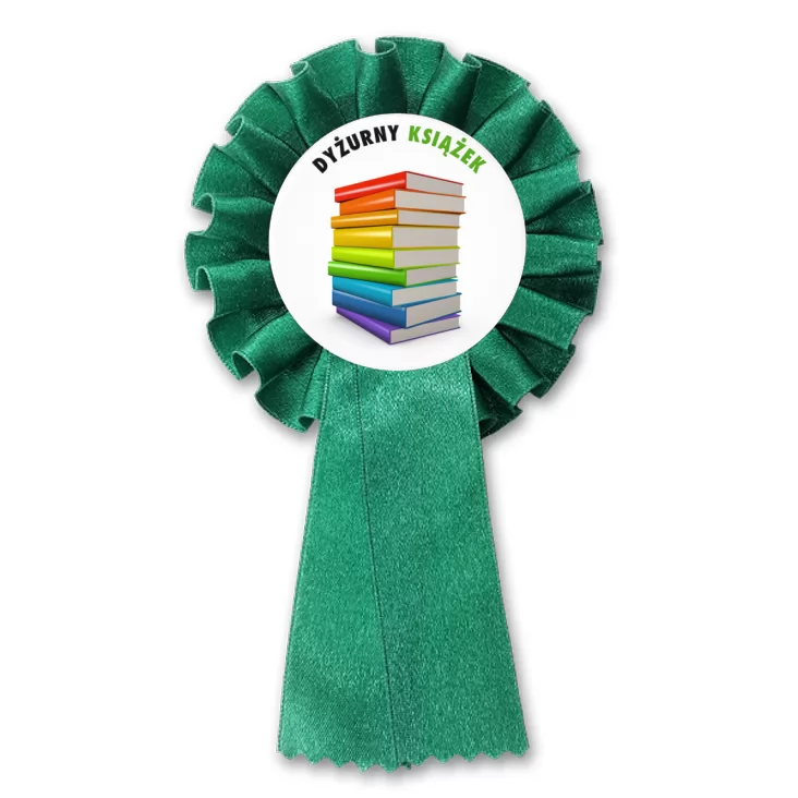 przypinka kotylion Dyżurny książek