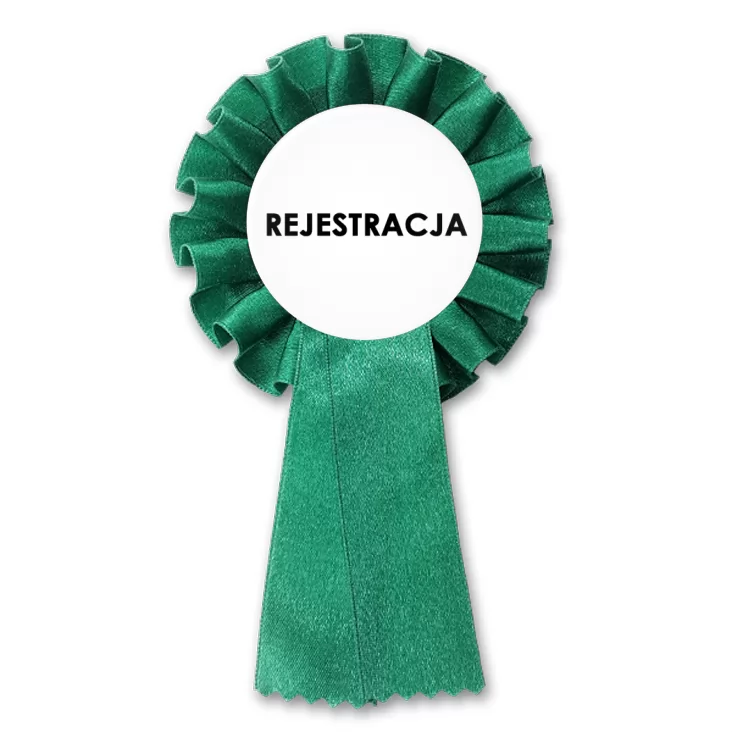 przypinka kotylion Rejestracja