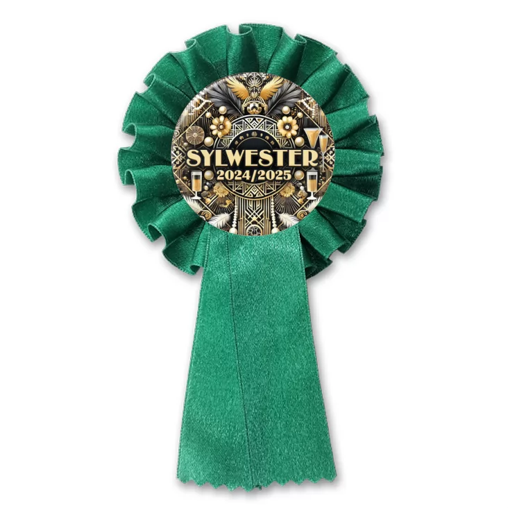 przypinka kotylion Sylwester w stylu lat 20