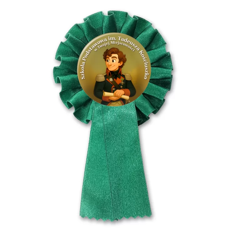 przypinka kotylion Szkoła im. Tadeusza Kościuszko