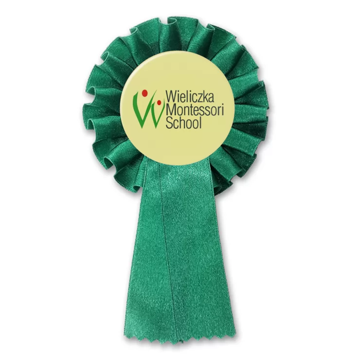 przypinka kotylion Wieliczka Montessori School