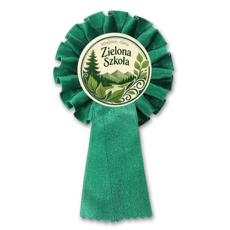 przypinka kotylion Zielona Szkoła