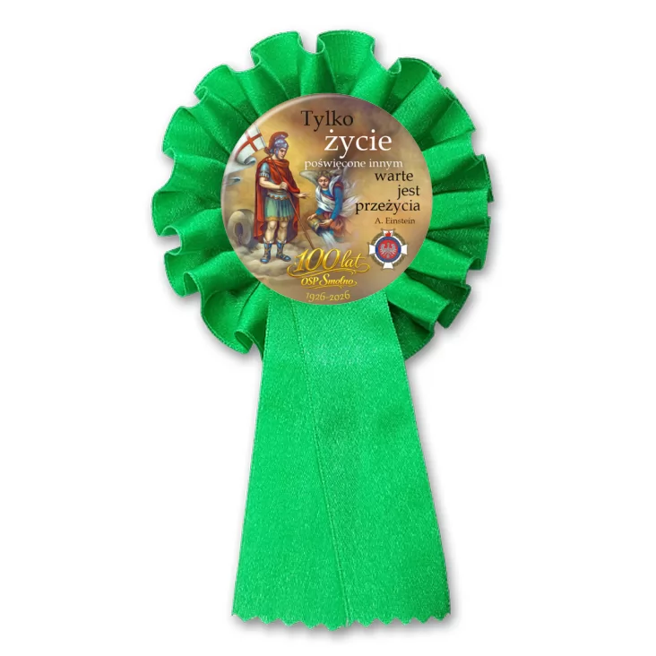 przypinka kotylion 100 lat OSP Smolno