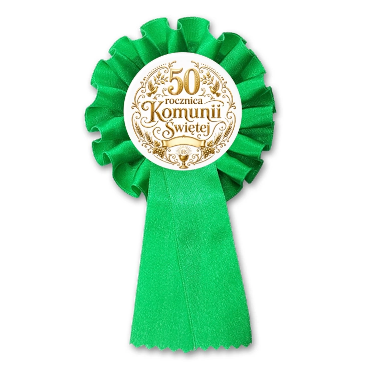 przypinka kotylion 50 rocznica Pierwszej Komunii Świętej