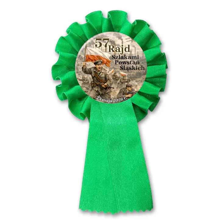 przypinka kotylion 57 Rajd Szlakami Powstań Sląskich